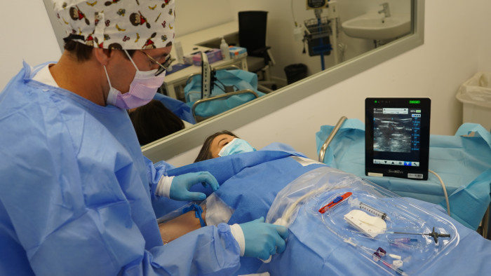 Col·locació d'un accés venós