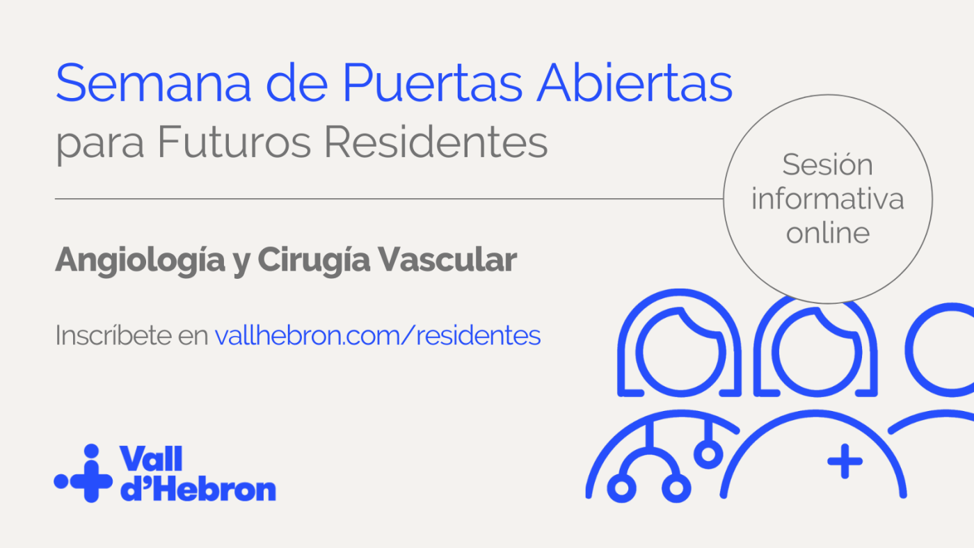 Sesión Informativa Angiología y Cirugía Vascular miércoles 9 a las 10.00 h